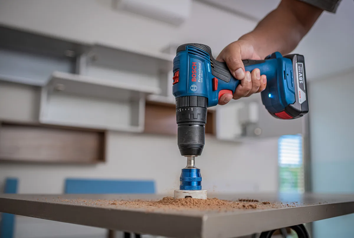 Акумуляторний ударний дриль-шуруповерт Bosch Professional 18В 2х2А год 50Нм 1900об хв чорний