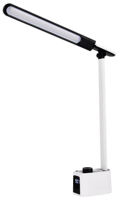 Лампа настільна OSRAM Panan Clock 8Вт 3000К 4000К 6500К 2USB з димером, білий