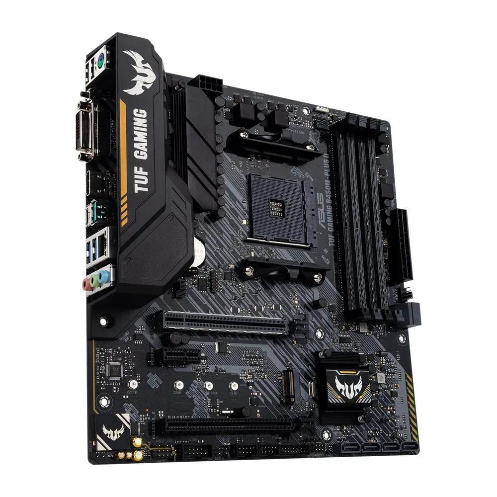 Материнcька плата ASUS TUF GAMING B450M-PLUS II sAM4 B450 4xDDR4 HDMI DVI mATX