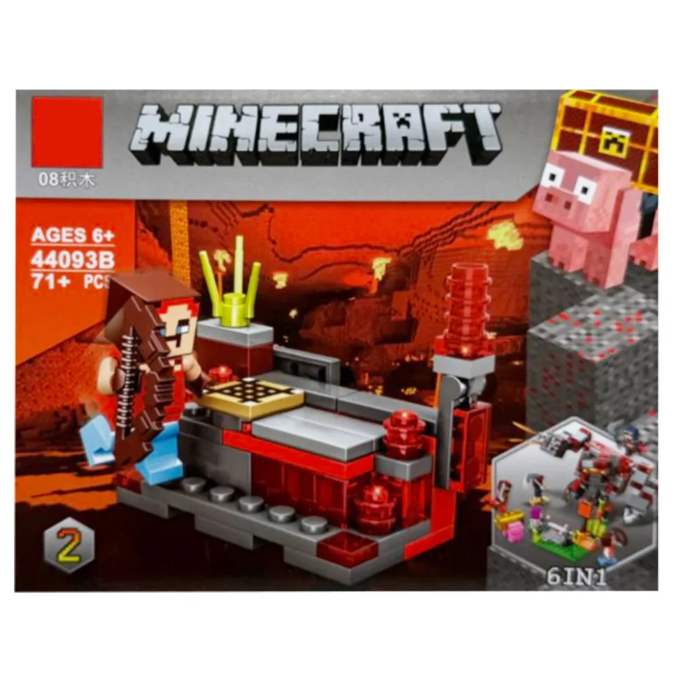 Дитячий конструктор Minecraft 71 деталь пластик 20х16х4 см різні кольори