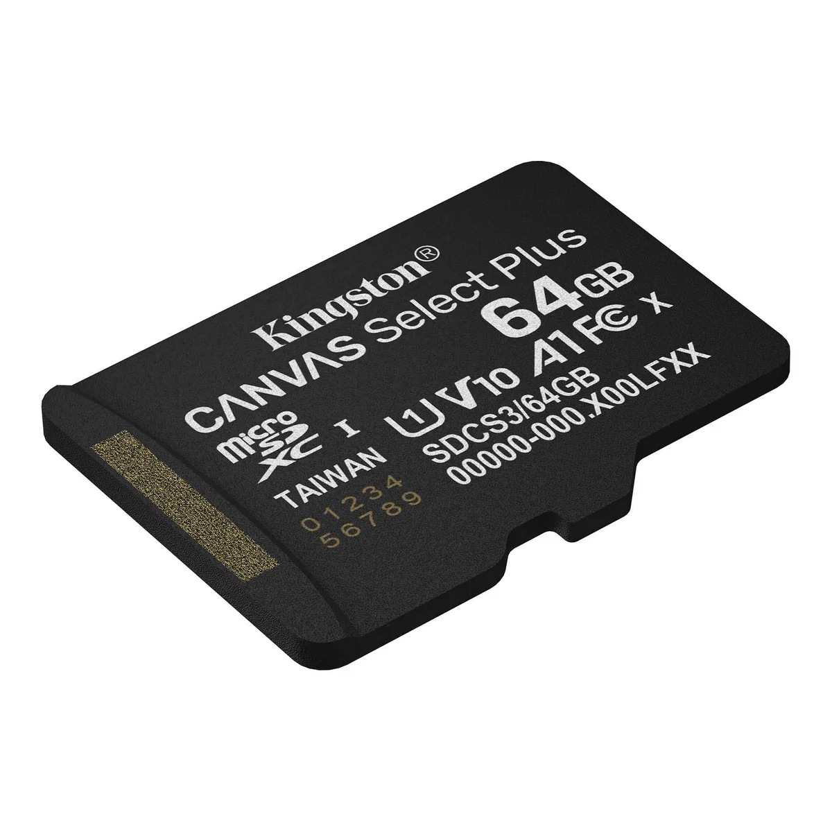Карта памяти Kingston microSD 64GB C10 UHS-I A1 V10 R100MB/s