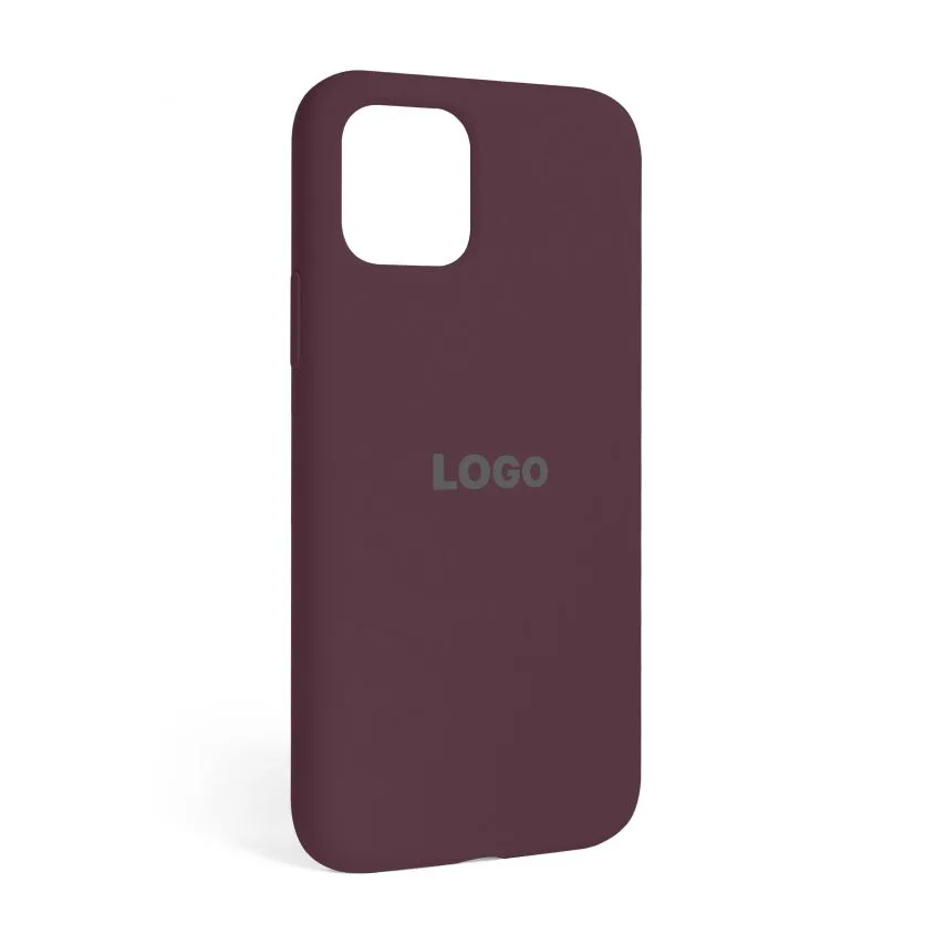 Чохол Silicone Case для Apple iPhone силіконовий 12 12 Pro бордовий