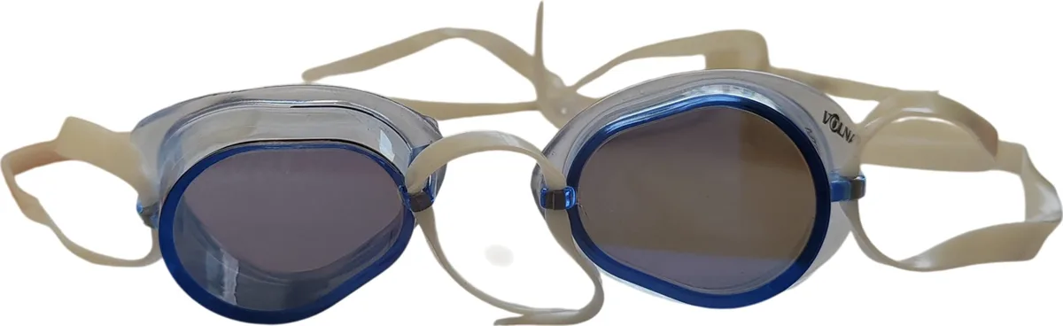 Окуляри для плавання Volna силікон One Size білий синій