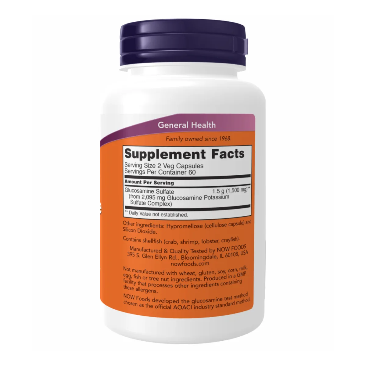 Глюкозамин сульфат NOW Foods 750 мг 240 капсул