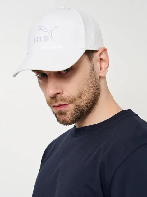 Кепка Puma 100% хлопок OSFA белая унисекс спортивный стиль