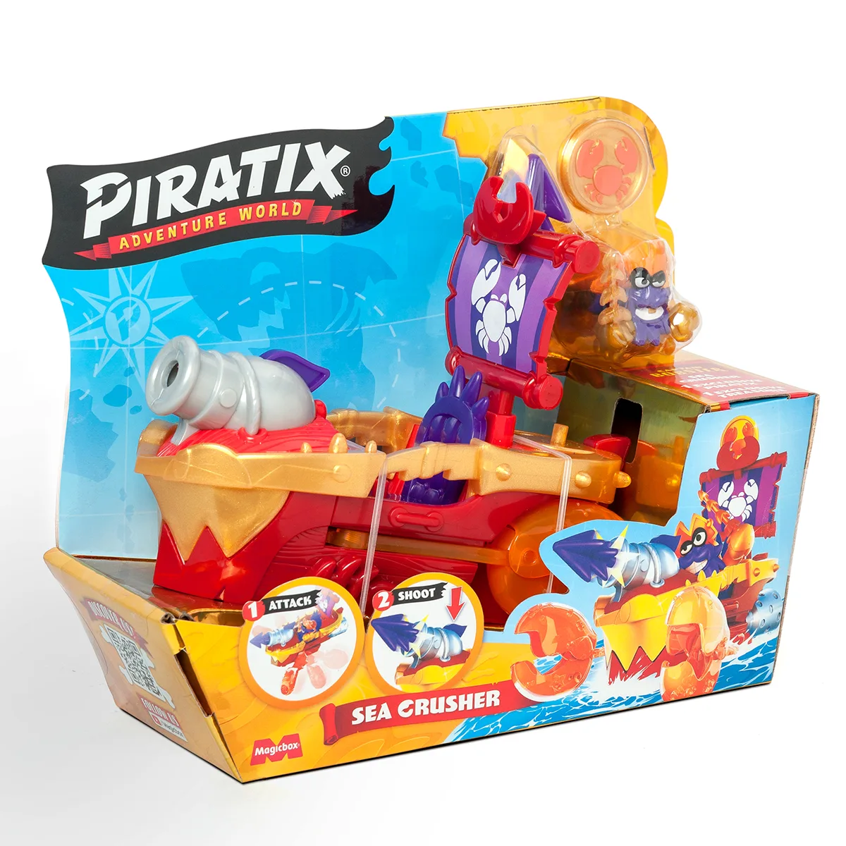 Игровой набор Piratix Пиратский корабль 14.5х6.5х12.5 см пластик комбинированный