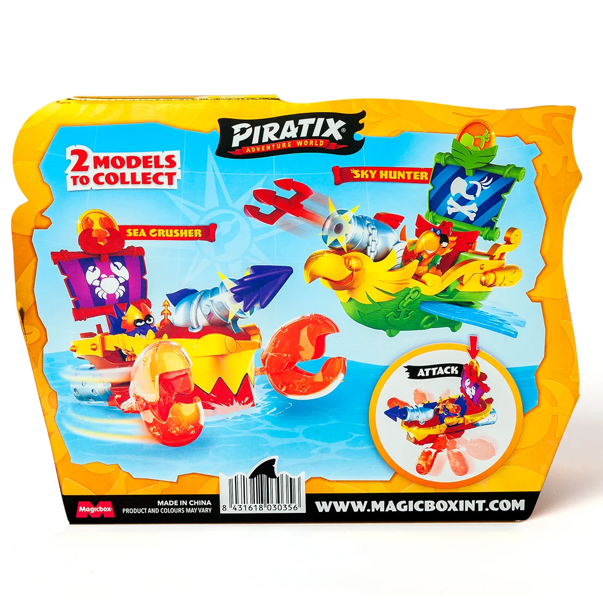 Игровой набор Piratix Пиратский корабль 14.5х6.5х12.5 см пластик комбинированный