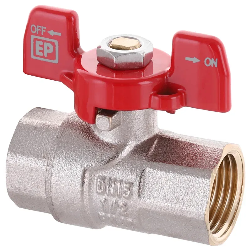 Кран кульовий Europroduct латунь 1/2" сталевий