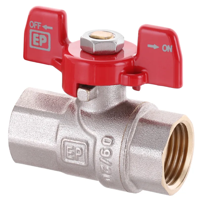 Кран кульовий Europroduct латунь 1/2" сталевий