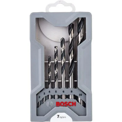 Набір свердел по металу Bosch Professional HSS-PointTeQ 2-10мм для металу з кейсом 7 шт свердла для роботи