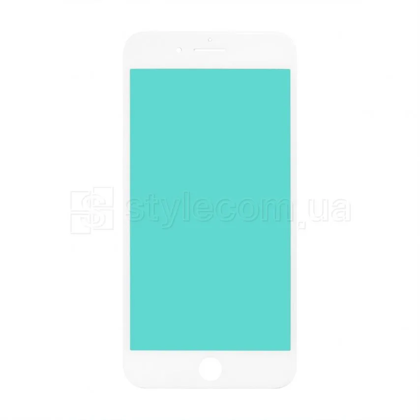 Скло для переклеювання Apple iPhone 8 Plus з рамкою біле Original Quality
