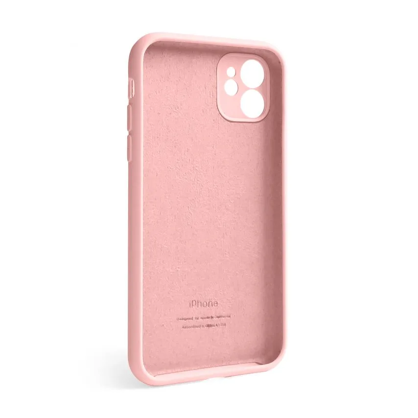 Чохол Silicone Case для Apple iPhone 12 силікон 12 закрита камера рожевий
