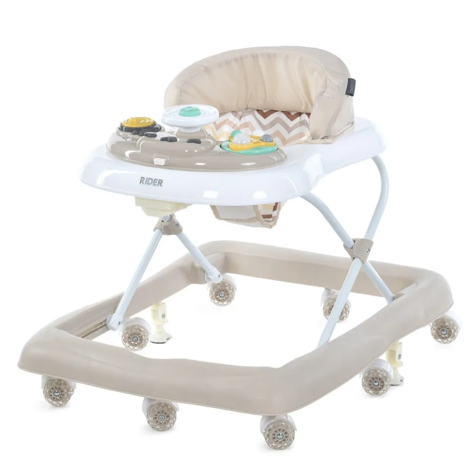 Ходунки дитячі RIDER ME 1185 з музикою і світлом комбіновані 70x12x58,5 см бежеві