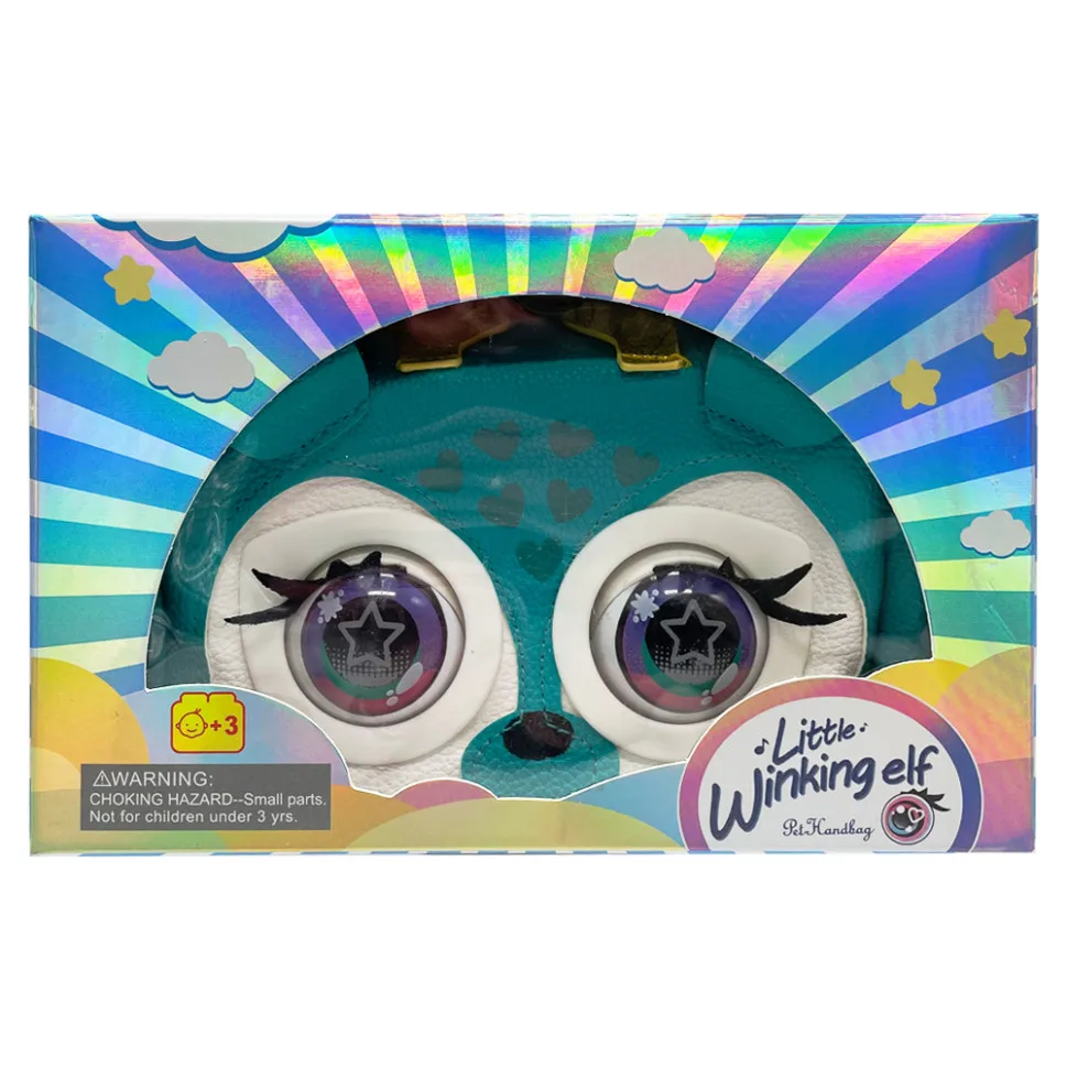 Інтерактивна сумочка Little Winking Elf Bambi Плюш 25 см Рожева