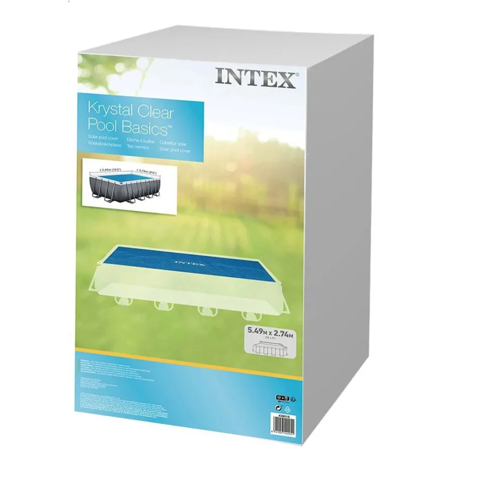 Теплозберігаюче покриття Intex 538х253 см Поліетилен Синє