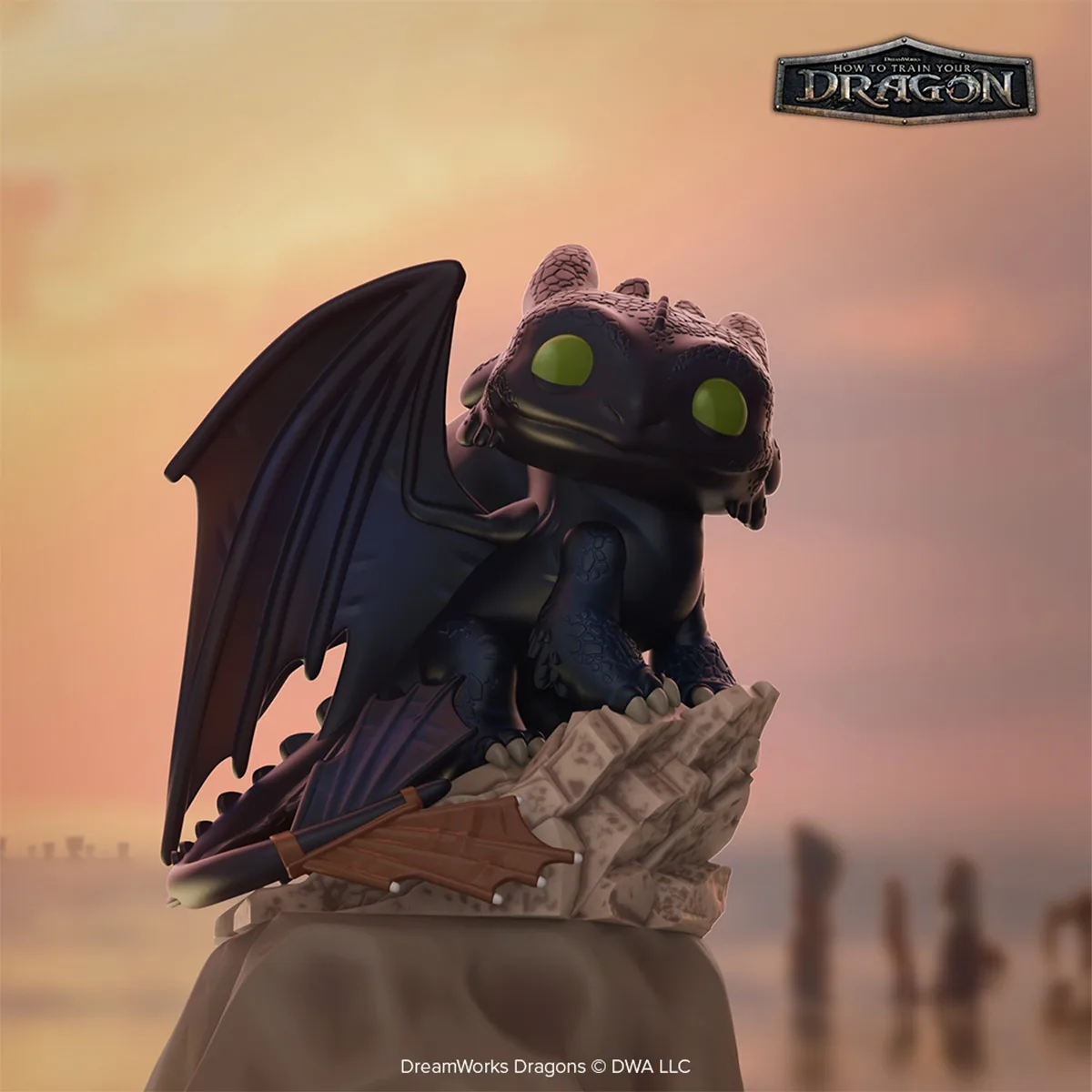 Ігрова фігурка Funko POP! вініл 9,6 см Беззубик чорний