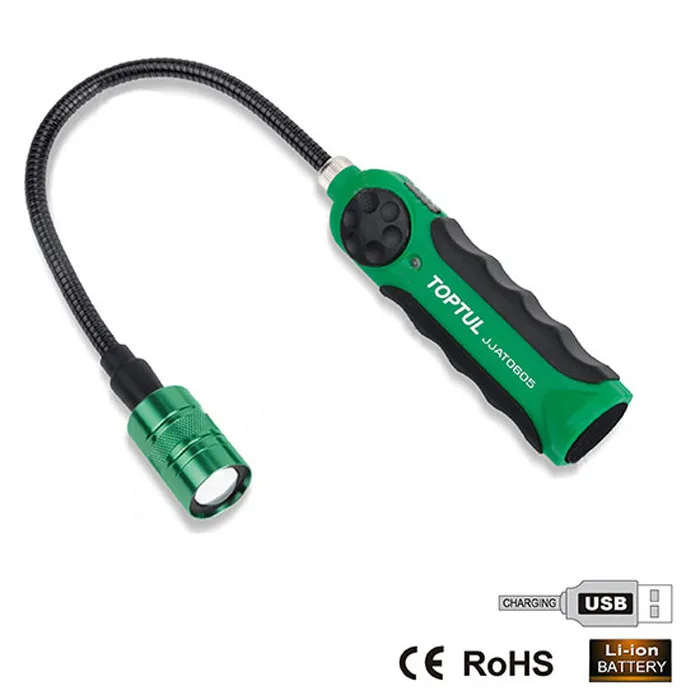 Ліхтар гнучкий світлодіодний Toptul 5W 480х38х34 мм Чорний USB акумуляторний