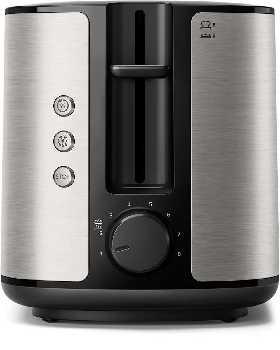 Тостер Philips металевий 30х17,2х20,1 см нержавіюча сталь 950 Вт 8 режимів