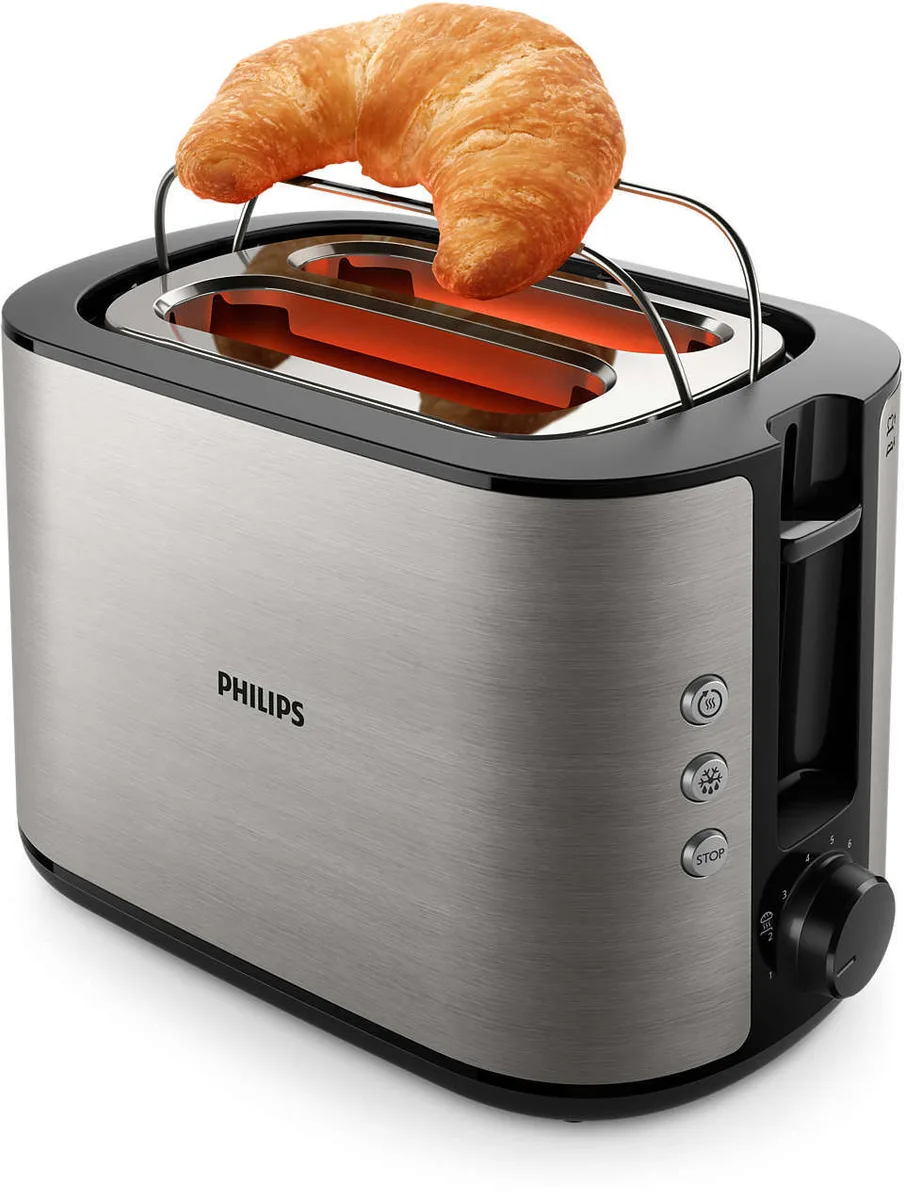Тостер Philips металевий 30х17,2х20,1 см нержавіюча сталь 950 Вт 8 режимів