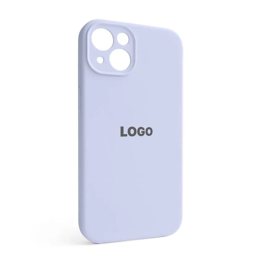 Чохол Silicone Case для Apple iPhone 13 силіконовий  лавандовий закрита камера