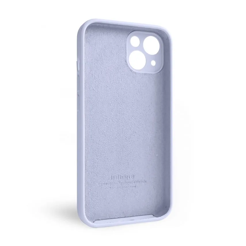 Чохол Silicone Case для Apple iPhone 13 силіконовий  лавандовий закрита камера