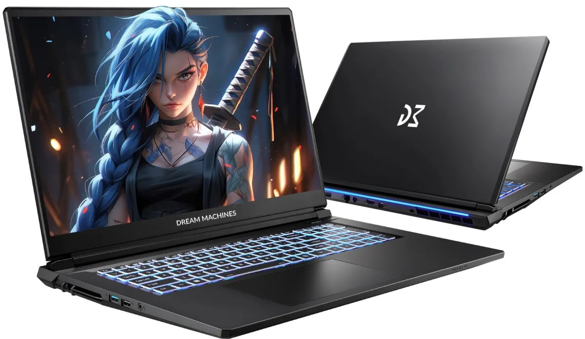 Ноутбук Dream Machines RG5050-17 17.3FHD IPS, Intel i7-13620H, 32GB, F2TB, NVD5050-8, DOS, черный
