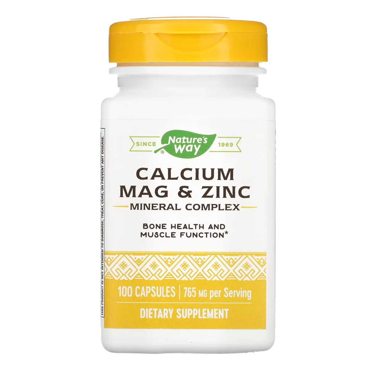 Кальцій Магній Цинк Nature's Way 100 капсул без глютену