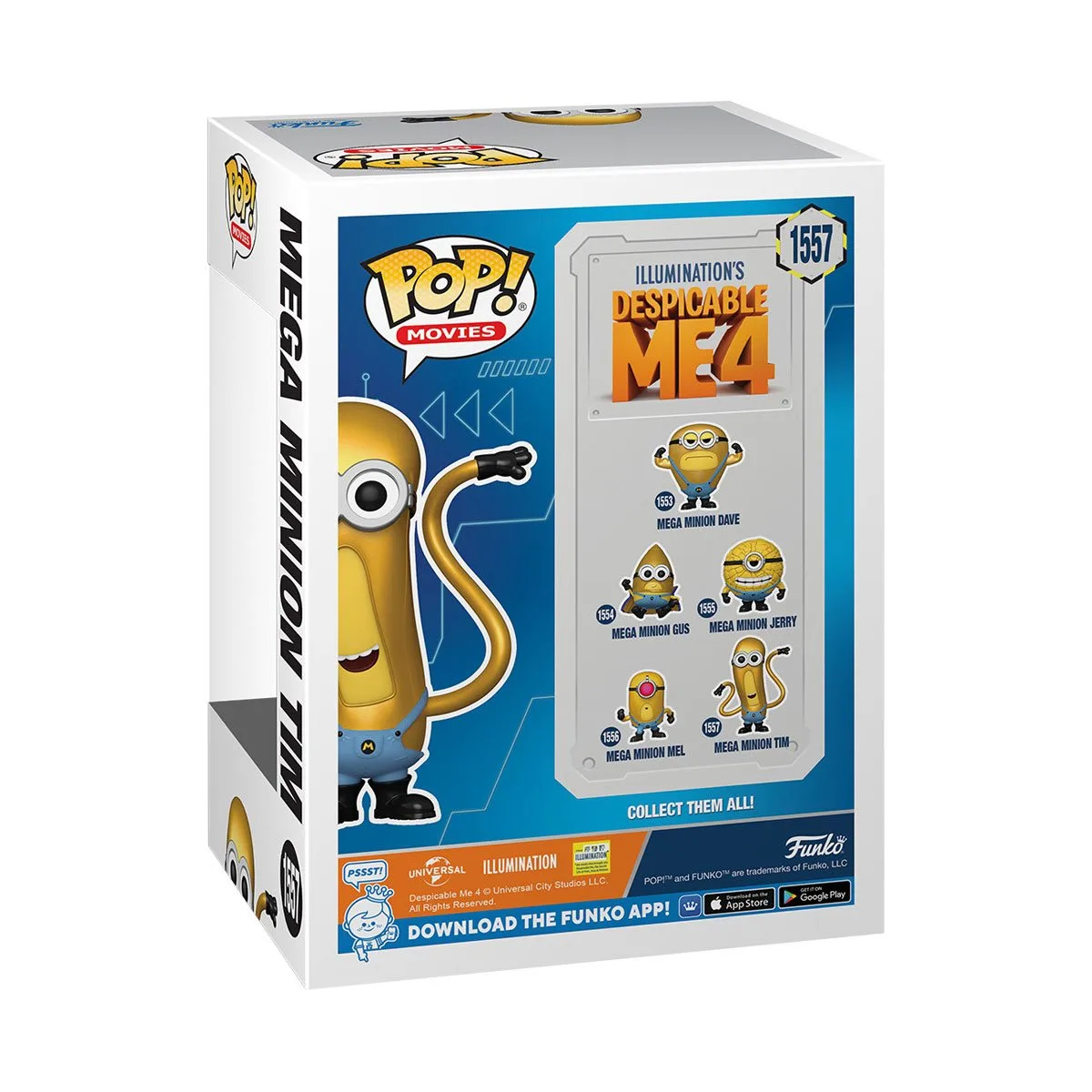 Фігурка Funko POP вініл 10 см Mega Minion Tim Жовтий