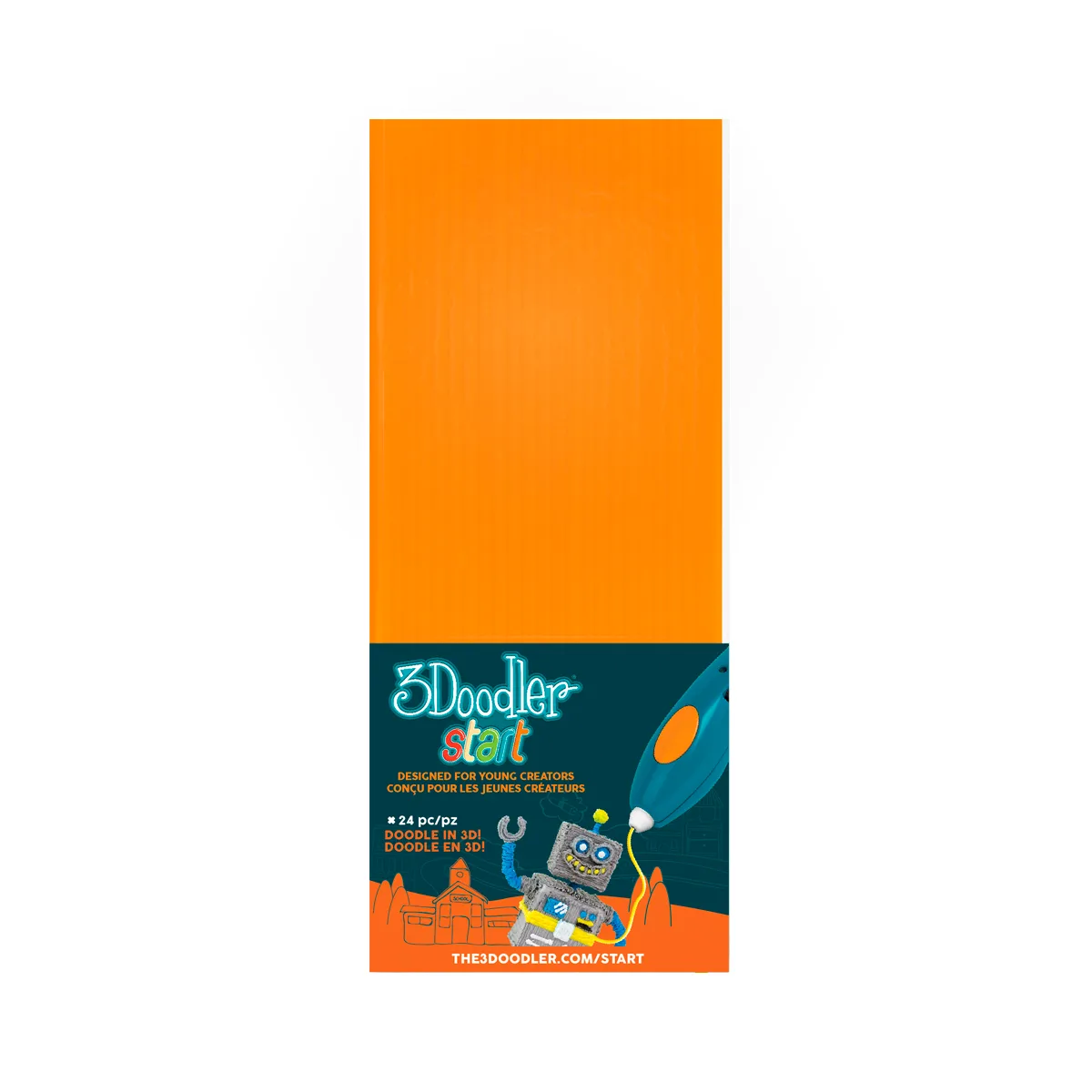 Набір стрижнів 3Doodler Start помаранчевий 24 шт еко-пластик