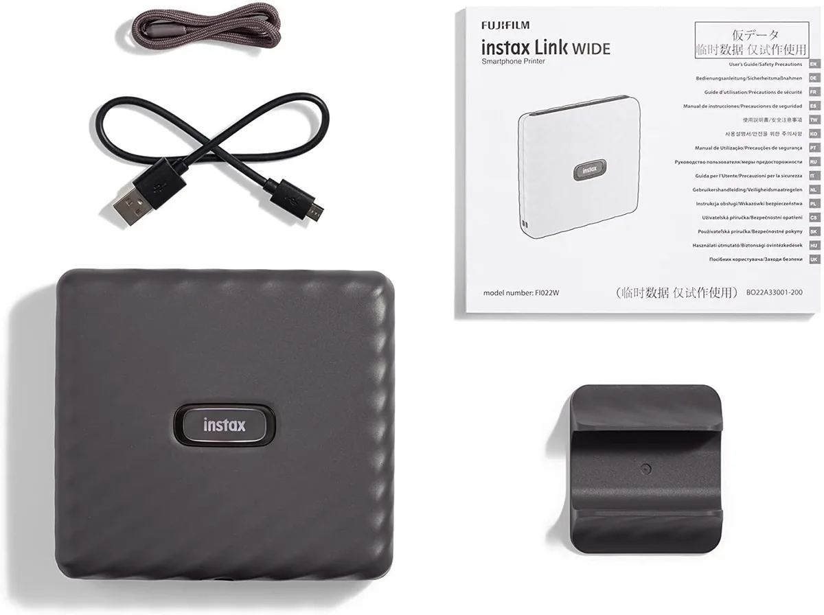 Фотопринтер Fujifilm INSTAX LINK WIDE M GRAY EX D