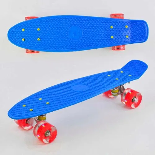Пенный борд Best Board 55см с колесами PU 6см синий скейтборд для катания на улице и активного отдыха