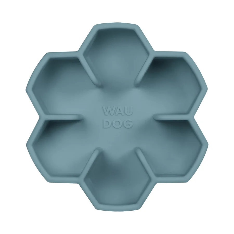 Миска для повільного харчування WAUDOG Silicone 750 мл силіконова сірий