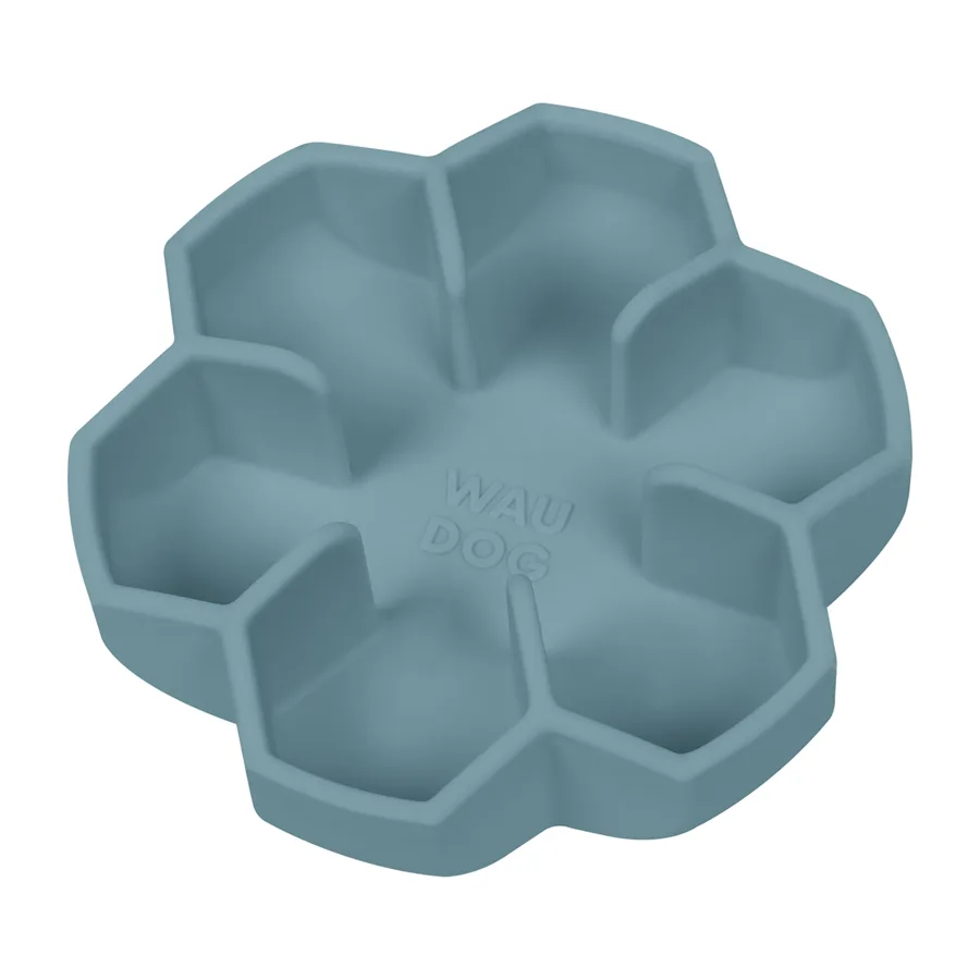 Миска для повільного харчування WAUDOG Silicone 750 мл силіконова сірий