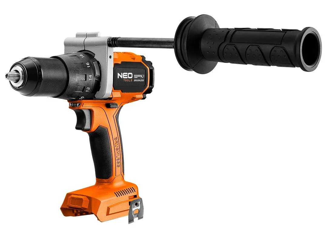Акумуляторний шуруповерт-дриль Neo Tools Energy+ 18В 100Нм 0-480·0-1900 об/хв 1.56 кг без акумулятора та зарядного пристрою.