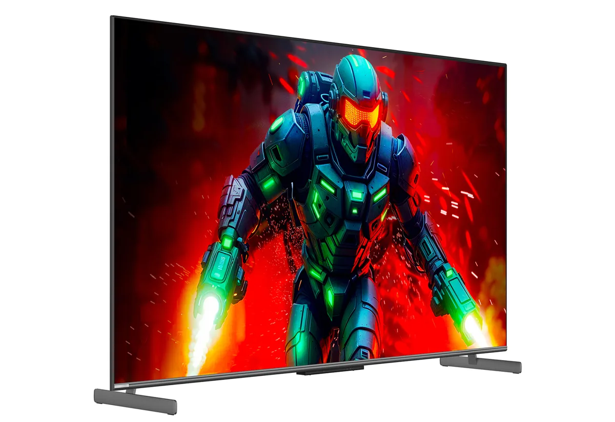 Телевізор ERGO MiniLED 55 дюймів QLED Титановий 4K 120Гц Dolby Vision