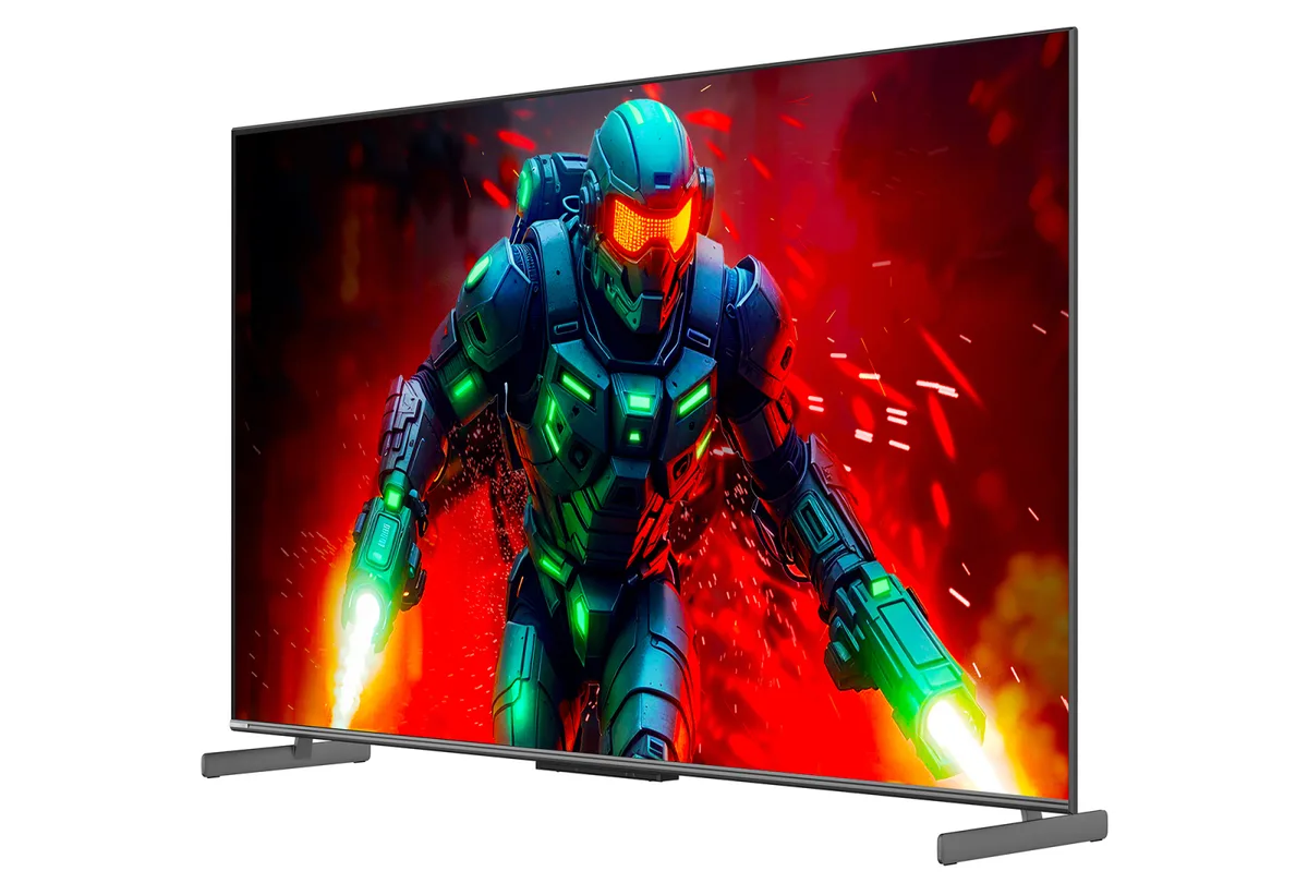 Телевізор ERGO MiniLED 55 дюймів QLED Титановий 4K 120Гц Dolby Vision
