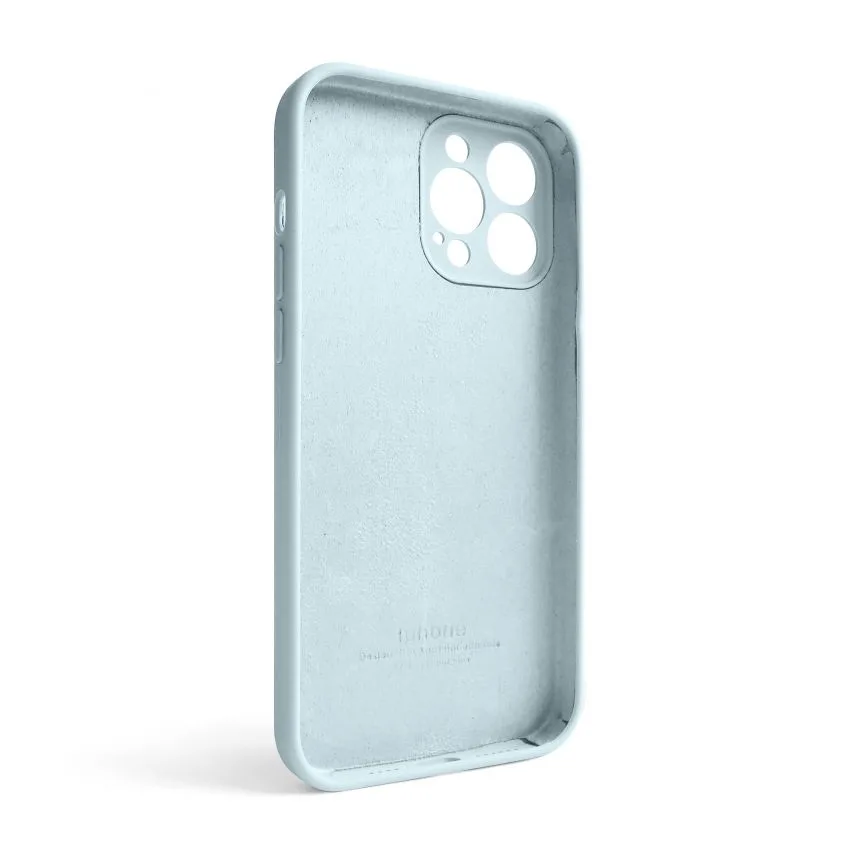 Чохол силіконовий для смартфона 13 Pro Max блакитний закрита камера