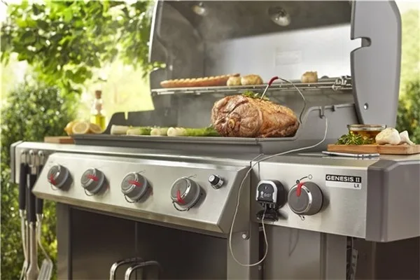 Электронный термометр Weber черный серебристый для грилей 2 датчика Bluetooth