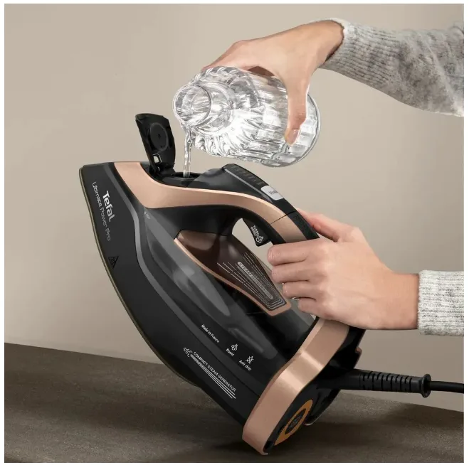 Праска Tefal з парою 3200 Вт Durilium Airglide 32х15,5 см Чорна бронзова