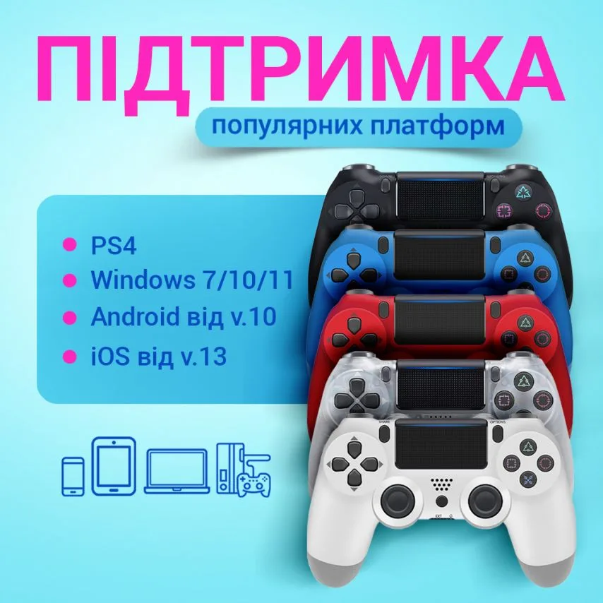 Беспроводной геймпад WALKER 160x100x55 мм Черный