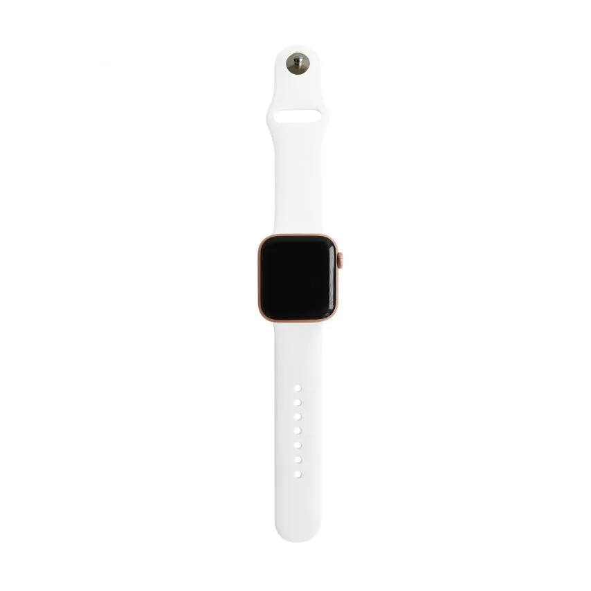 Ремешок Apple силиконовый 38-40 мм S/M белый