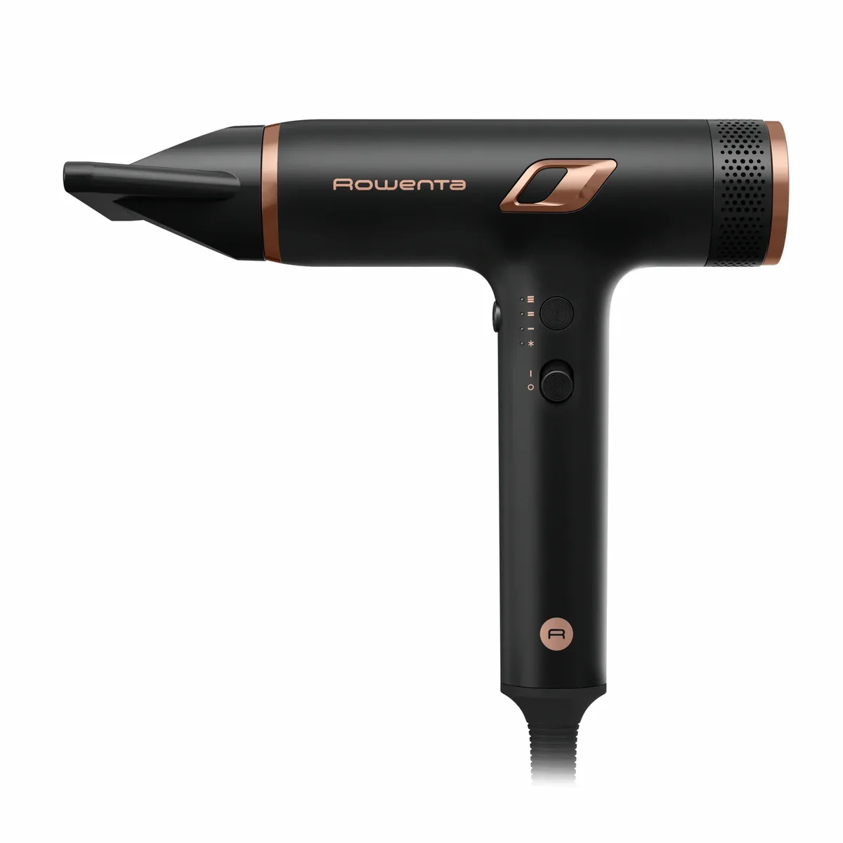 Фен Rowenta T-Shape Maestria Nano, 1700Вт, 3 налаштування, дифузор, іонізація, холодний обдув, чорний.