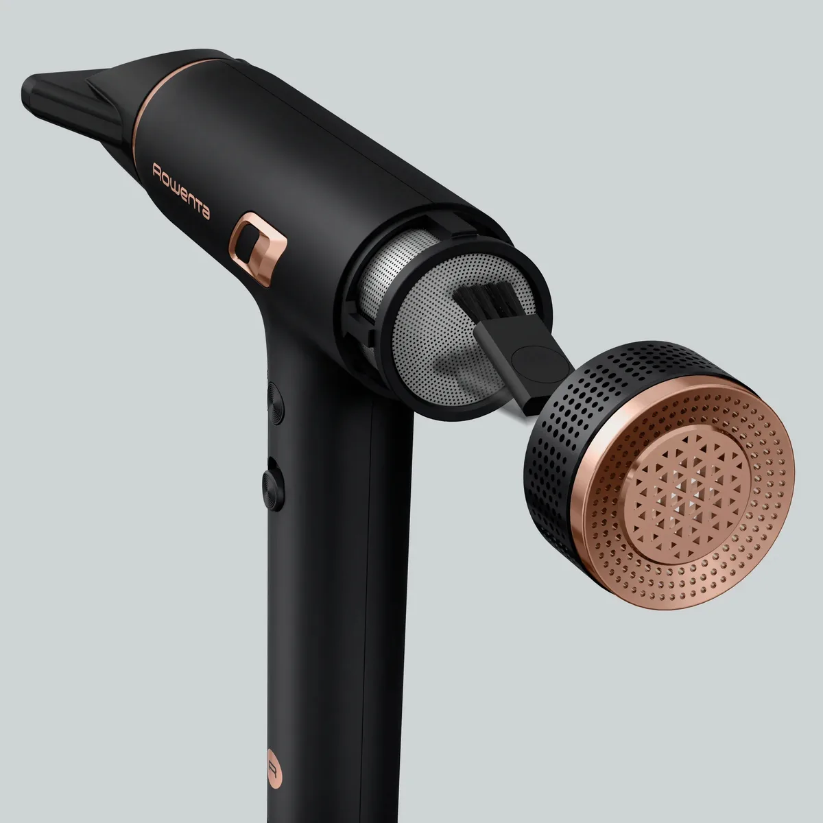Фен Rowenta T-Shape Maestria Nano, 1700Вт, 3 налаштування, дифузор, іонізація, холодний обдув, чорний.