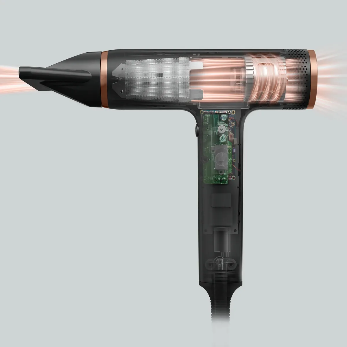 Фен Rowenta T-Shape Maestria Nano, 1700Вт, 3 налаштування, дифузор, іонізація, холодний обдув, чорний.