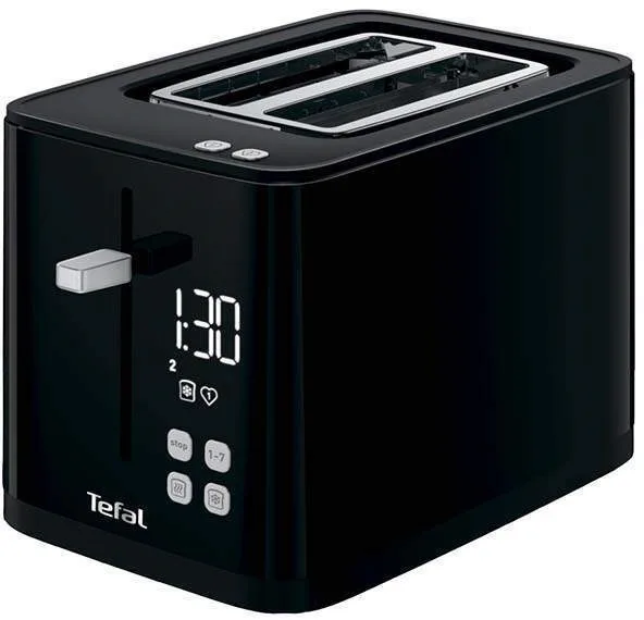 Тостер Tefal пластик 850Вт чорний 2 відділення LED дисплей