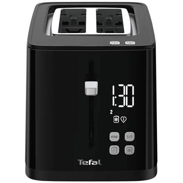 Тостер Tefal пластик 850Вт чорний 2 відділення LED дисплей