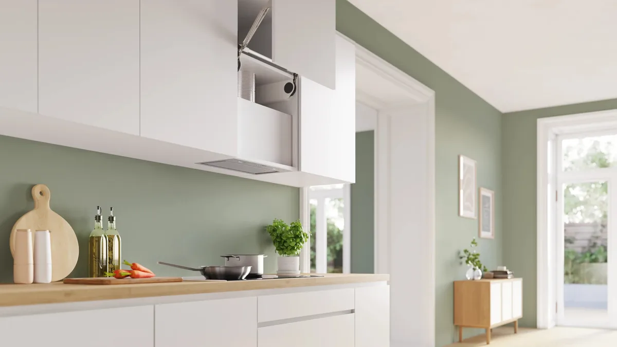 Вбудована витяжка Bosch, 52 см, продуктивність 570 м3/год, нержавіюча сталь.