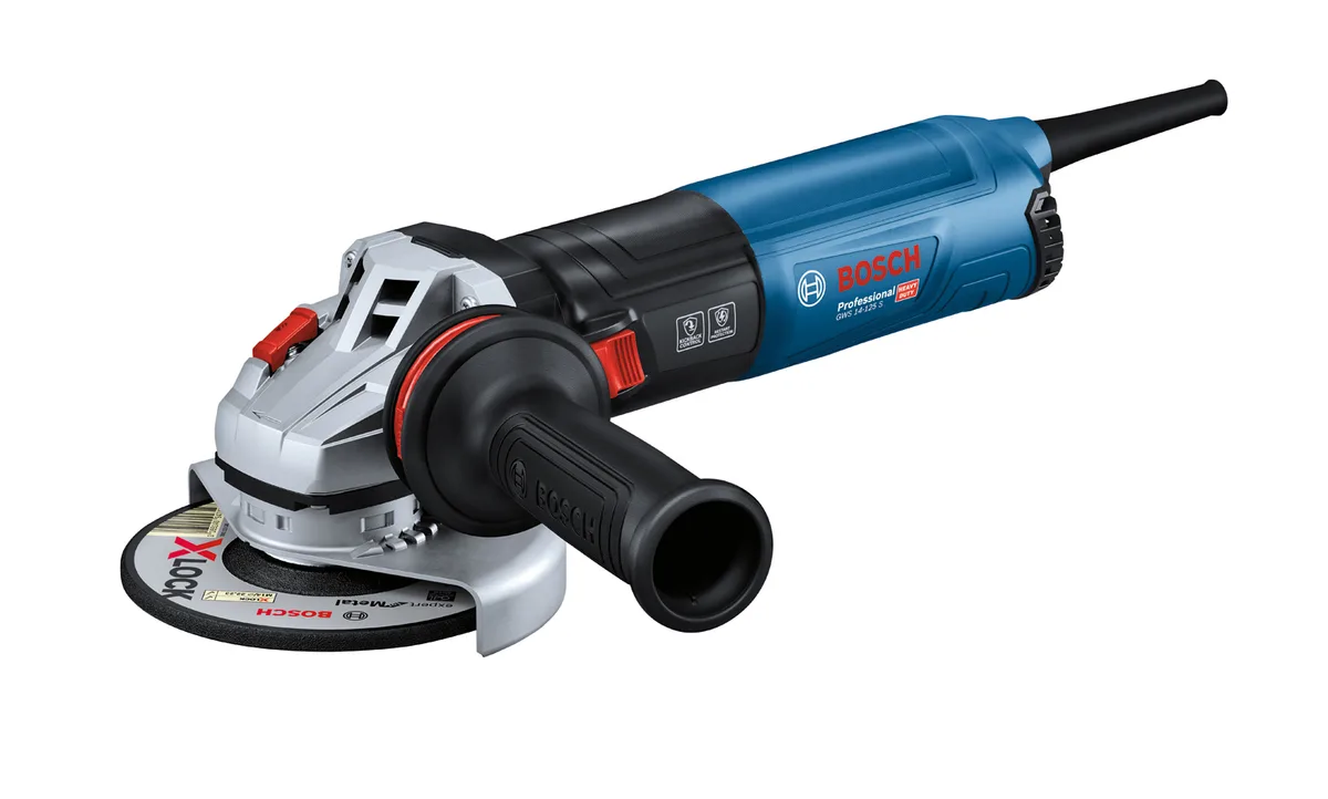 Кутова шліфувальна машина Bosch Professional GWS 14-125 S, 125 мм, 1400 Вт, 1800-11500 об/хв, 2.2 кг.
