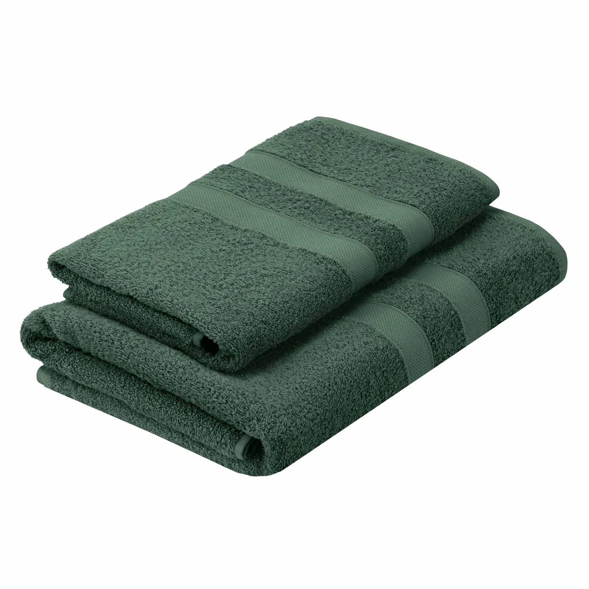Комплект махрових рушників ARDESTO Splendid 50х90 см, 70х140 см, 2 шт, 100% бавовна, зелений колір.