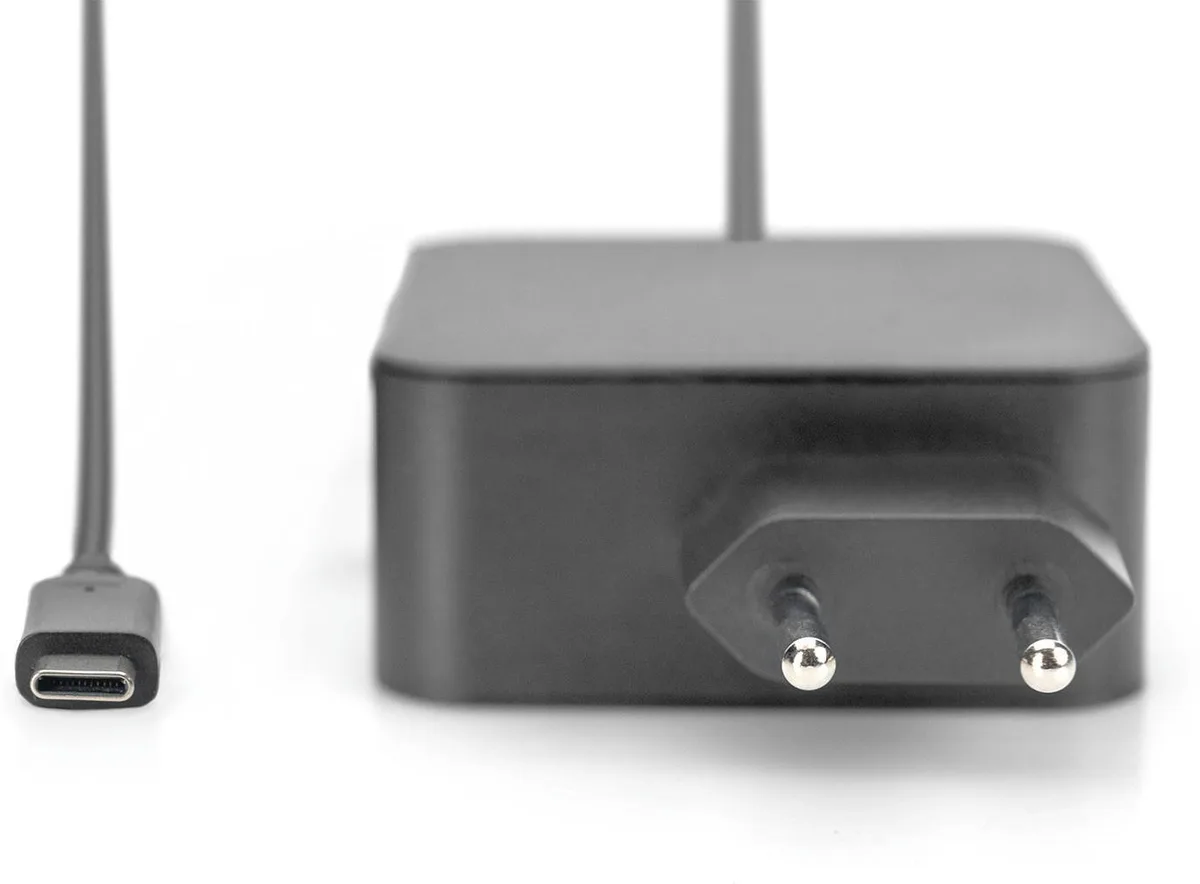 Зарядное устройство DIGITUS USB-C 65 Вт черное 1 2 м огнестойкое